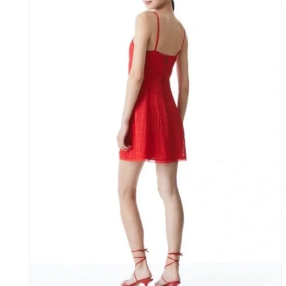 Alice + Olivia Women’s Genevieve Dress Size 6 Poppy Designer Feminine Dainty NWT